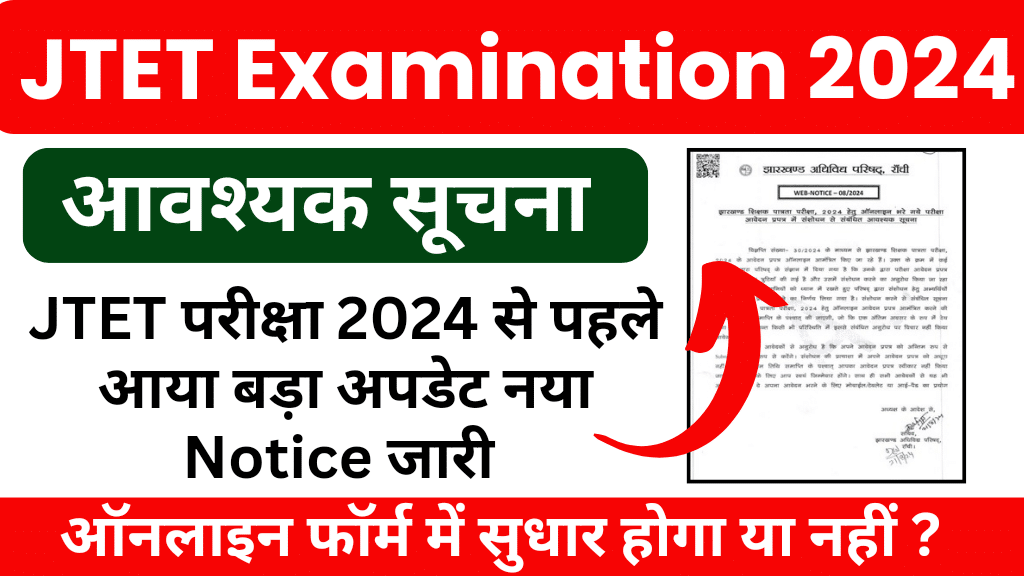 JTET Exam 2024